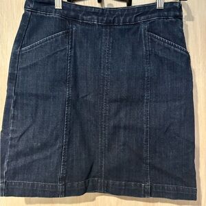 Talbots Dark Blue Denim Skirt